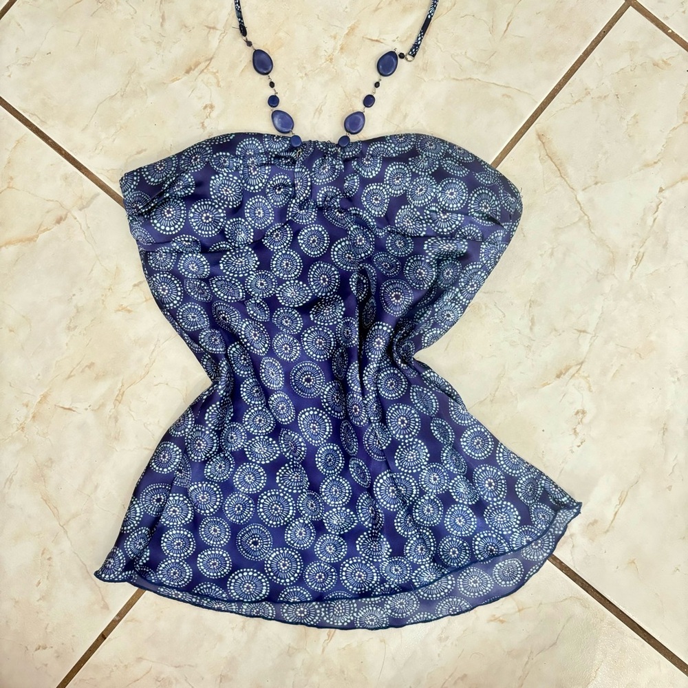 💙 Vintage Y2K Charlotte Russe Strapless Halter Top – Size Small